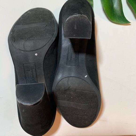 Fioni Black Suede Block Heels; 9 - Picture 6 of 6